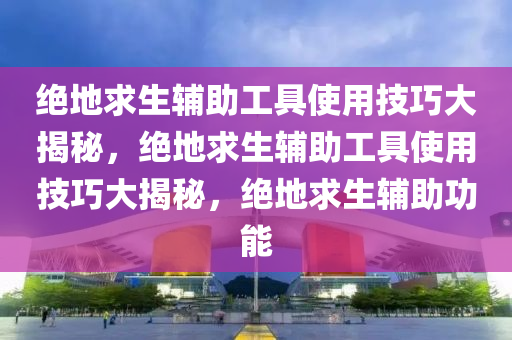 绝地求生辅助工具使用技巧大揭秘，绝地求生辅助工具使用技巧大揭秘，绝地求生辅助功能