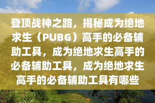 登顶战神之路，揭秘成为绝地求生（PUBG）高手的必备辅助工具，成为绝地求生高手的必备辅助工具，成为绝地求生高手的必备辅助工具有哪些