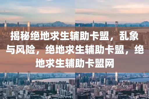 揭秘绝地求生辅助卡盟，乱象与风险，绝地求生辅助卡盟，绝地求生辅助卡盟网