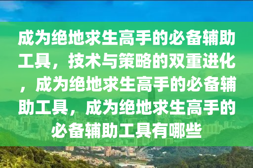 成为绝地求生高手的必备辅助工具，技术与策略的双重进化，成为绝地求生高手的必备辅助工具，成为绝地求生高手的必备辅助工具有哪些