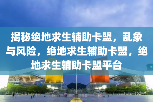 揭秘绝地求生辅助卡盟，乱象与风险，绝地求生辅助卡盟，绝地求生辅助卡盟平台