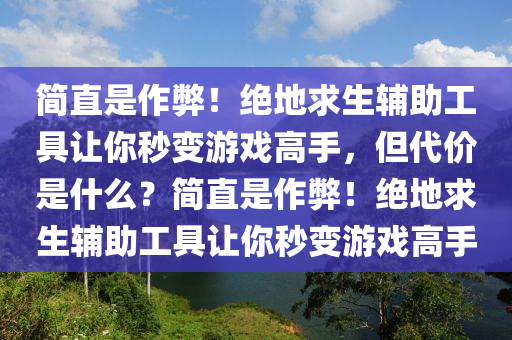 简直是作弊！绝地求生辅助工具让你秒变游戏高手，但代价是什么？简直是作弊！绝地求生辅助工具让你秒变游戏高手