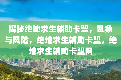 揭秘绝地求生辅助卡盟，乱象与风险，绝地求生辅助卡盟，绝地求生辅助卡盟网