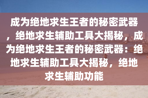 成为绝地求生王者的秘密武器，绝地求生辅助工具大揭秘，成为绝地求生王者的秘密武器：绝地求生辅助工具大揭秘，绝地求生辅助功能