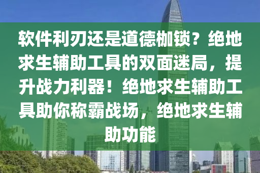 软件利刃还是道德枷锁？绝地求生辅助工具的双面迷局，提升战力利器！绝地求生辅助工具助你称霸战场，绝地求生辅助功能