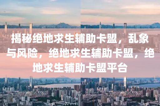 揭秘绝地求生辅助卡盟，乱象与风险，绝地求生辅助卡盟，绝地求生辅助卡盟平台