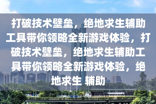 打破技术壁垒，绝地求生辅助工具带你领略全新游戏体验，打破技术壁垒，绝地求生辅助工具带你领略全新游戏体验，绝地求生 辅助