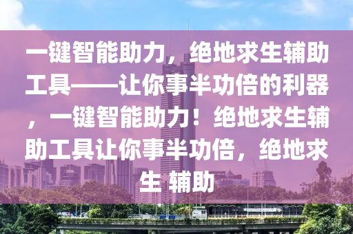 一键智能助力，绝地求生辅助工具——让你事半功倍的利器，一键智能助力！绝地求生辅助工具让你事半功倍，绝地求生 辅助