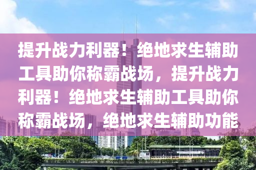 提升战力利器！绝地求生辅助工具助你称霸战场，提升战力利器！绝地求生辅助工具助你称霸战场，绝地求生辅助功能