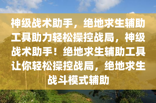 神级战术助手，绝地求生辅助工具助力轻松操控战局，神级战术助手！绝地求生辅助工具让你轻松操控战局，绝地求生战斗模式辅助