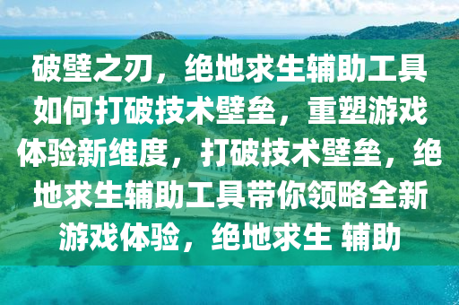 破壁之刃，绝地求生辅助工具如何打破技术壁垒，重塑游戏体验新维度，打破技术壁垒，绝地求生辅助工具带你领略全新游戏体验，绝地求生 辅助