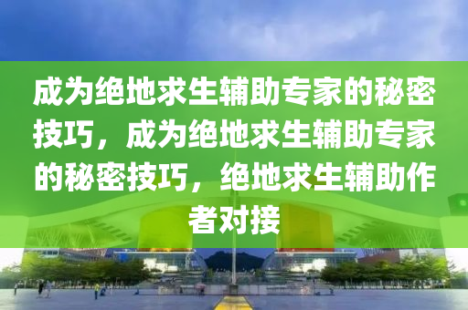 成为绝地求生辅助专家的秘密技巧，成为绝地求生辅助专家的秘密技巧，绝地求生辅助作者对接