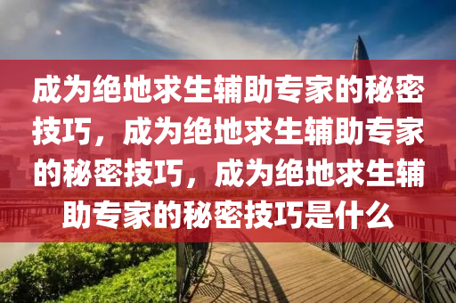 成为绝地求生辅助专家的秘密技巧，成为绝地求生辅助专家的秘密技巧，成为绝地求生辅助专家的秘密技巧是什么