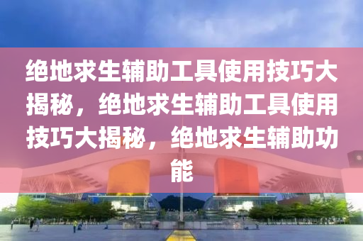 绝地求生辅助工具使用技巧大揭秘，绝地求生辅助工具使用技巧大揭秘，绝地求生辅助功能