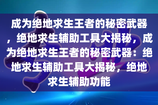 成为绝地求生王者的秘密武器，绝地求生辅助工具大揭秘，成为绝地求生王者的秘密武器：绝地求生辅助工具大揭秘，绝地求生辅助功能