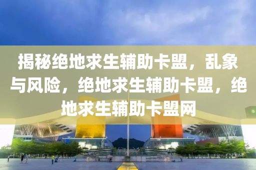 揭秘绝地求生辅助卡盟，乱象与风险，绝地求生辅助卡盟，绝地求生辅助卡盟网