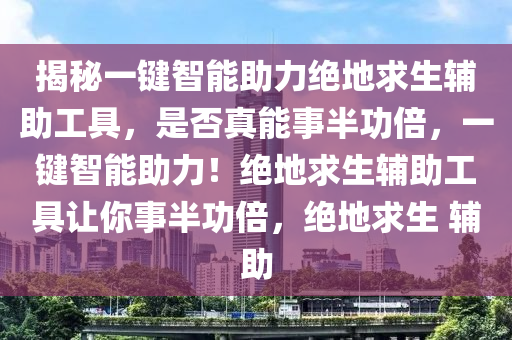 揭秘一键智能助力绝地求生辅助工具，是否真能事半功倍，一键智能助力！绝地求生辅助工具让你事半功倍，绝地求生 辅助