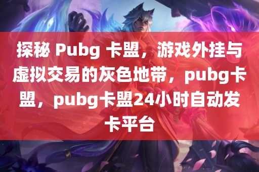 探秘 Pubg 卡盟，游戏外挂与虚拟交易的灰色地带，pubg卡盟，pubg卡盟24小时自动发卡平台