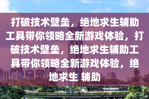 打破技术壁垒，绝地求生辅助工具带你领略全新游戏体验，打破技术壁垒，绝地求生辅助工具带你领略全新游戏体验，绝地求生 辅助