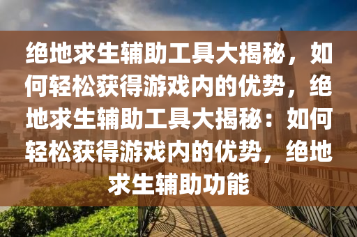 绝地求生辅助工具大揭秘，如何轻松获得游戏内的优势，绝地求生辅助工具大揭秘：如何轻松获得游戏内的优势，绝地求生辅助功能