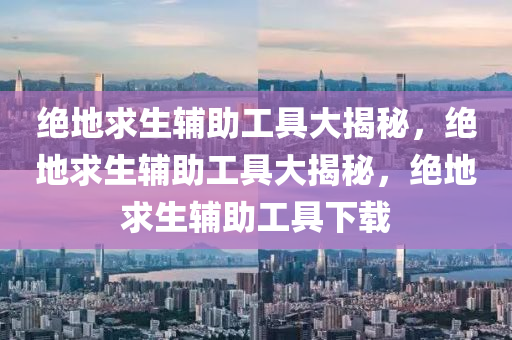 绝地求生辅助工具大揭秘，绝地求生辅助工具大揭秘，绝地求生辅助工具下载