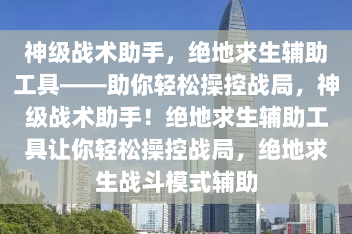 神级战术助手，绝地求生辅助工具——助你轻松操控战局，神级战术助手！绝地求生辅助工具让你轻松操控战局，绝地求生战斗模式辅助