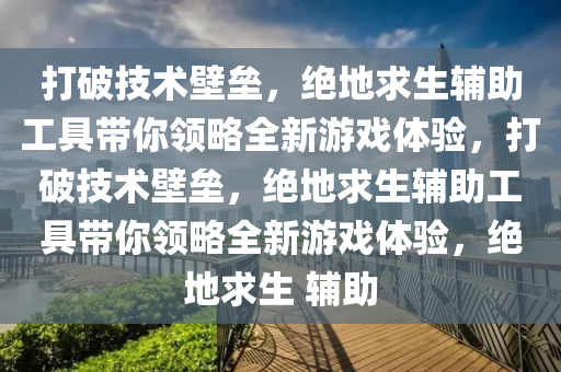 打破技术壁垒，绝地求生辅助工具带你领略全新游戏体验，打破技术壁垒，绝地求生辅助工具带你领略全新游戏体验，绝地求生 辅助