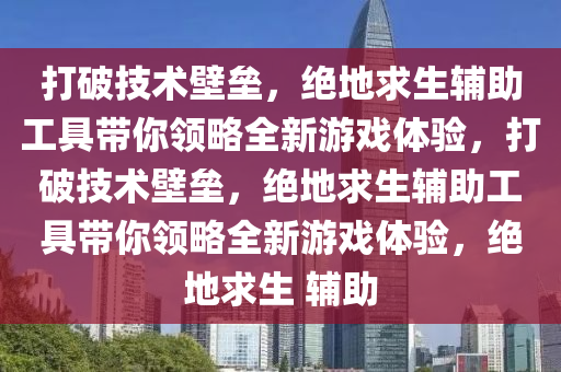 打破技术壁垒，绝地求生辅助工具带你领略全新游戏体验，打破技术壁垒，绝地求生辅助工具带你领略全新游戏体验，绝地求生 辅助