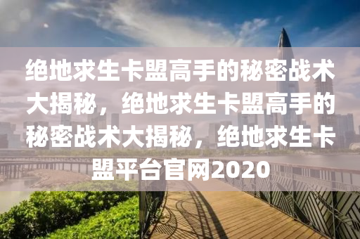 绝地求生卡盟高手的秘密战术大揭秘，绝地求生卡盟高手的秘密战术大揭秘，绝地求生卡盟平台官网2020