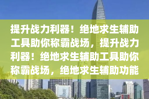 提升战力利器！绝地求生辅助工具助你称霸战场，提升战力利器！绝地求生辅助工具助你称霸战场，绝地求生辅助功能