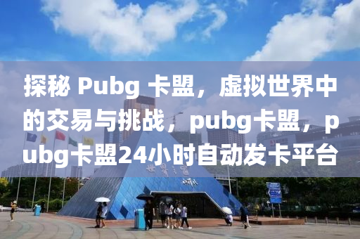 探秘 Pubg 卡盟，虚拟世界中的交易与挑战，pubg卡盟，pubg卡盟24小时自动发卡平台