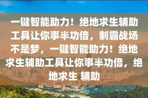 一键智能助力！绝地求生辅助工具让你事半功倍，制霸战场不是梦，一键智能助力！绝地求生辅助工具让你事半功倍，绝地求生 辅助