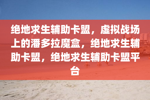 绝地求生辅助卡盟，虚拟战场上的潘多拉魔盒，绝地求生辅助卡盟，绝地求生辅助卡盟平台