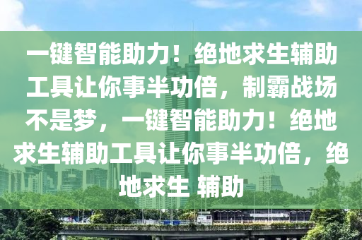 一键智能助力！绝地求生辅助工具让你事半功倍，制霸战场不是梦，一键智能助力！绝地求生辅助工具让你事半功倍，绝地求生 辅助