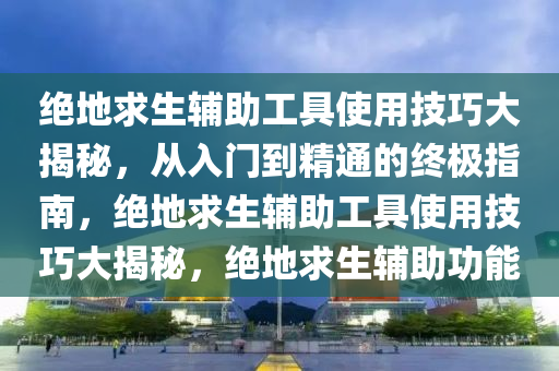 绝地求生辅助工具使用技巧大揭秘，从入门到精通的终极指南，绝地求生辅助工具使用技巧大揭秘，绝地求生辅助功能