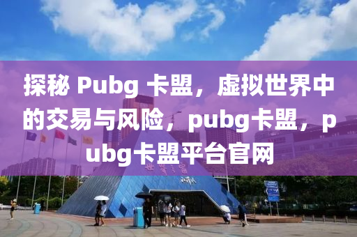 探秘 Pubg 卡盟，虚拟世界中的交易与风险，pubg卡盟，pubg卡盟平台官网