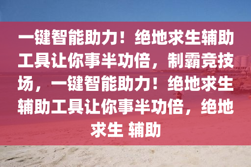 一键智能助力！绝地求生辅助工具让你事半功倍，制霸竞技场，一键智能助力！绝地求生辅助工具让你事半功倍，绝地求生 辅助