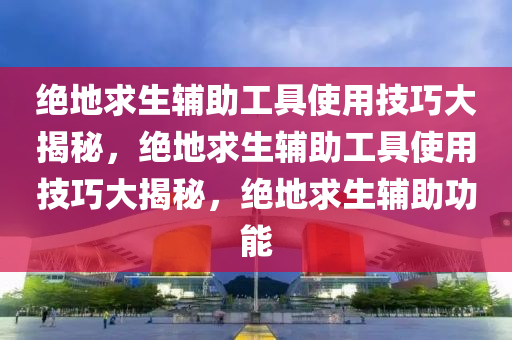 绝地求生辅助工具使用技巧大揭秘，绝地求生辅助工具使用技巧大揭秘，绝地求生辅助功能