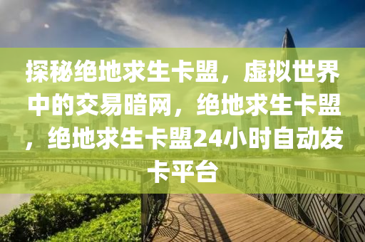 探秘绝地求生卡盟，虚拟世界中的交易暗网，绝地求生卡盟，绝地求生卡盟24小时自动发卡平台