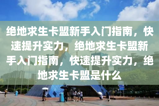 绝地求生卡盟新手入门指南，快速提升实力，绝地求生卡盟新手入门指南，快速提升实力，绝地求生卡盟是什么