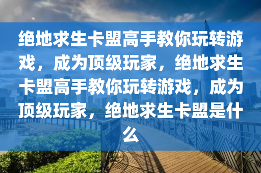 绝地求生卡盟高手教你玩转游戏，成为顶级玩家，绝地求生卡盟高手教你玩转游戏，成为顶级玩家，绝地求生卡盟是什么