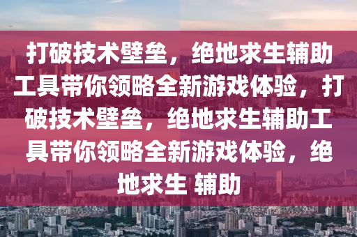 打破技术壁垒，绝地求生辅助工具带你领略全新游戏体验，打破技术壁垒，绝地求生辅助工具带你领略全新游戏体验，绝地求生 辅助