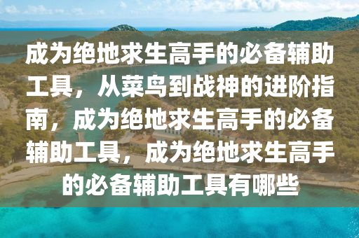 成为绝地求生高手的必备辅助工具，从菜鸟到战神的进阶指南，成为绝地求生高手的必备辅助工具，成为绝地求生高手的必备辅助工具有哪些
