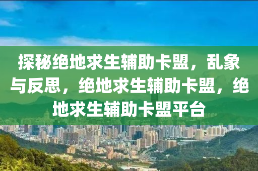 探秘绝地求生辅助卡盟，乱象与反思，绝地求生辅助卡盟，绝地求生辅助卡盟平台