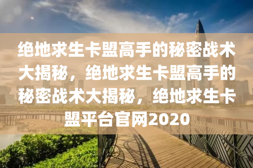 绝地求生卡盟高手的秘密战术大揭秘，绝地求生卡盟高手的秘密战术大揭秘，绝地求生卡盟平台官网2020
